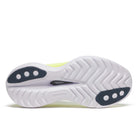 Women's Saucony Endorphin Trainer. Sunny/Denim. Outsole view.