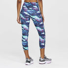 Women's Saucony Fortify Crop. Dusk Galaxy Print. Rear view.