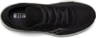 Women's Saucony Freedom 4. Black upper. White midsole. Top view.