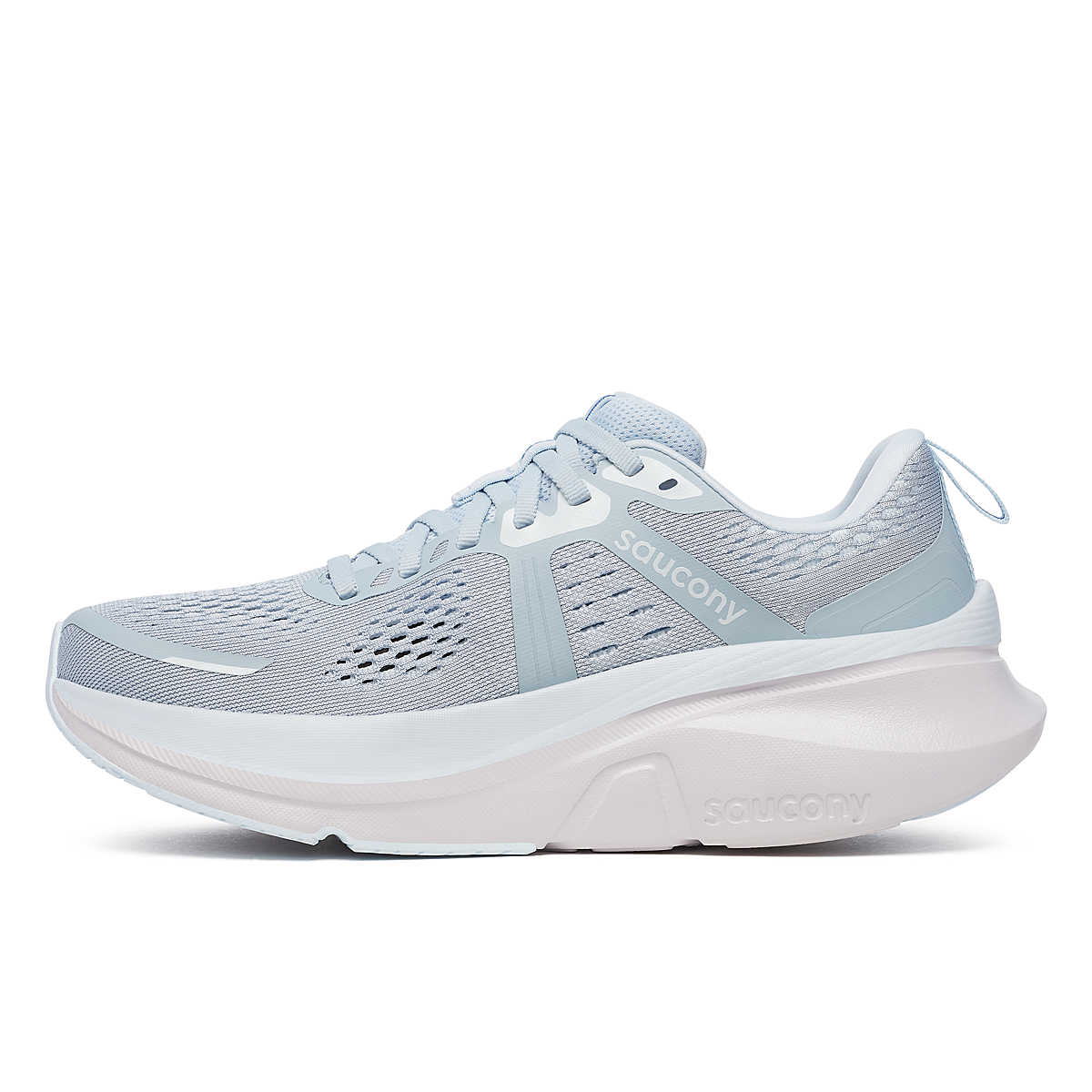 Women's Saucony Guide 18. Ballad/Skydiver. Medial view.