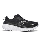 Women's Saucony Guide 18. Black/White. Lateral view.