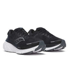 Women's Saucony Guide 18. Black/White. Lateral view.
