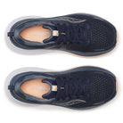 Women's Saucony Guide 18. Navy/Apricot. Top view.