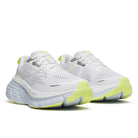 Women's Saucony Guide 18. White/Ice Melt. Lateral view.