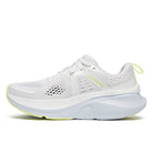 Women's Saucony Guide 18. White/Ice Melt. Medial view.