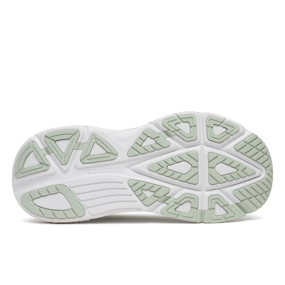 Women's Saucony Guide 19. Cast/Silver. Outsole view.