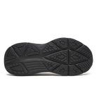 Women's Saucony Guide 19. Black upper. Black midsole. Bottom view.