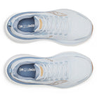 Women's Saucony Hurricane 25. Light blue upper. White midsole. Top view.