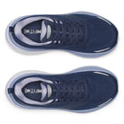Women's Saucony Hurricane 25. Navy/Aster. Top view.