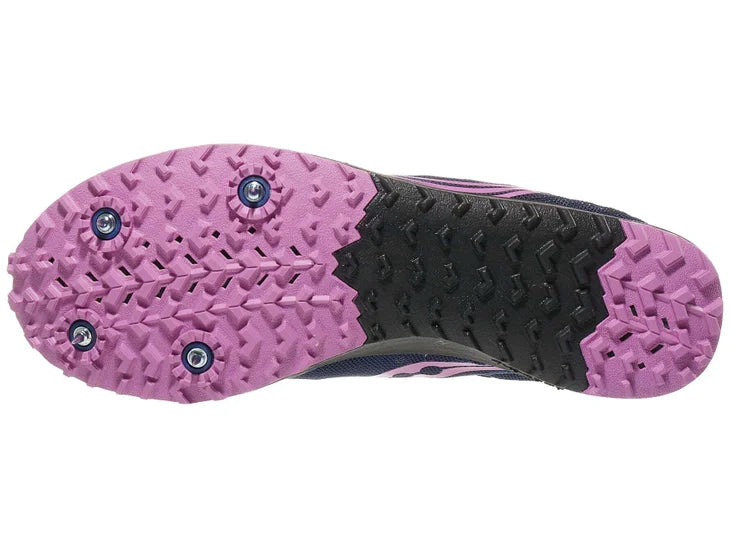 Women's Saucony Kilkenny XC 9. Indigo. Outsole view.