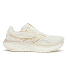 Women's Saucony Ride 18. Vanilla. Lateral view.