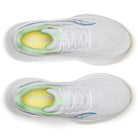 Women's Saucony Ride 18. White/Verbana. Top view.