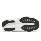 Women's Saucony Ride 19. Black/Silver. Outsole view.