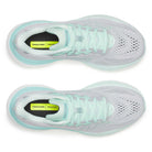 Women's Saucony Ride 19. Cloud/Aqua. Top view.