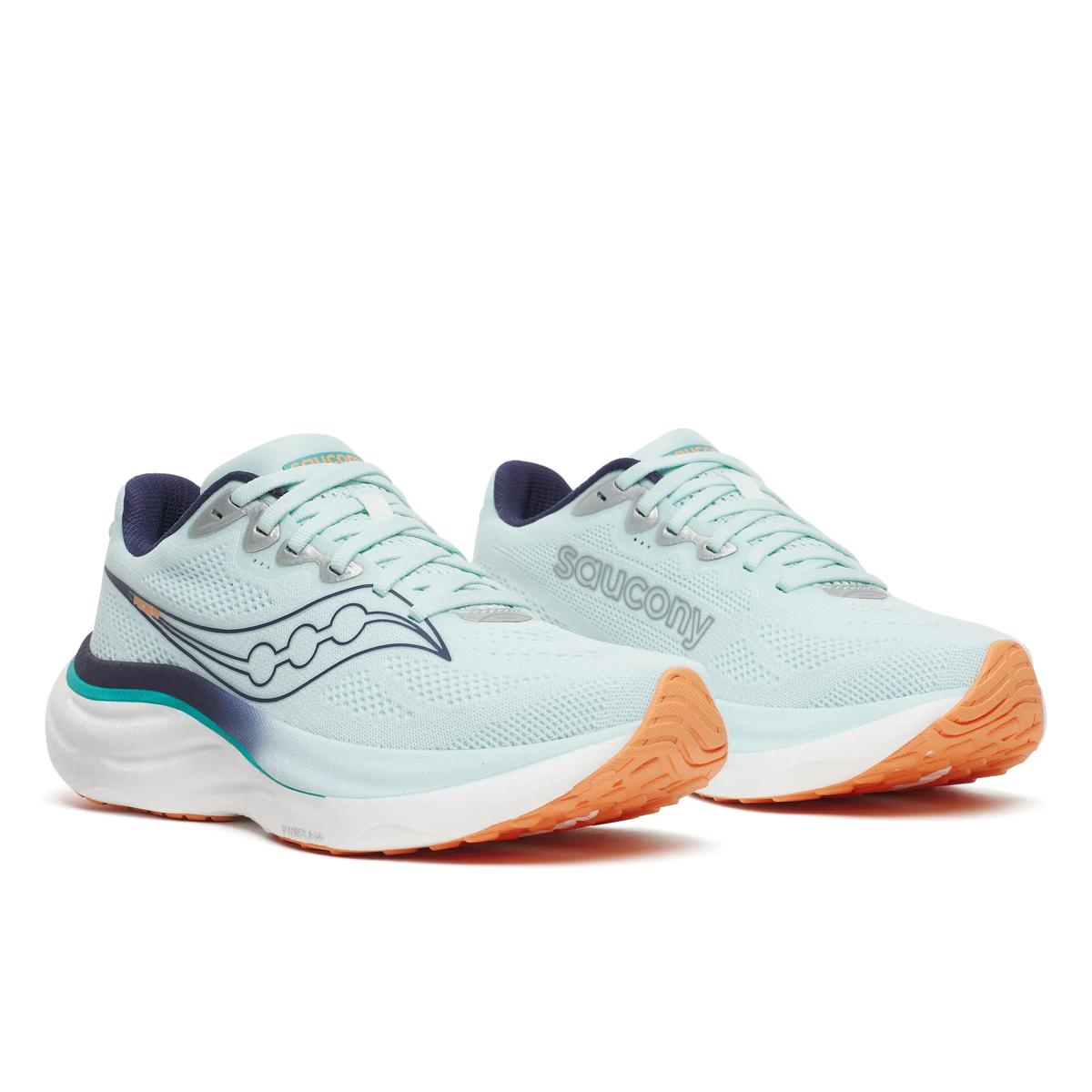 Women's Saucony Ride 19. Spa/Naval. Lateral view.