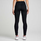 Women's Saucony RunShield Tights. Black. Rear view.