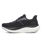 Women's Saucony Triumph 23. Black/White. Medial view.