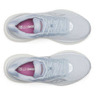 Women's Saucony Triumph 23. Light Blue upper. White midsole. Top view.