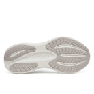 Women's Saucony Triumph 23. Light Blue upper. White midsole. Bottom view.