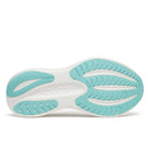 Women's Saucony Triumph 23. White/Navy. Outsole view.