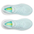 Women's Saucony Triumph 24. Light Green upper. White midsole. Top view.