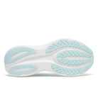 Women's Saucony Triumph 24. Light Green upper. White midsole. Bottom view.