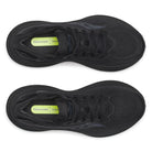 Women's Saucony Triumph 24. Black upper. Black midsole. Top view.