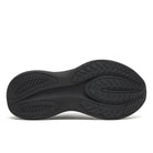 Women's Saucony Triumph 24. Black upper. Black midsole. Bottom view.