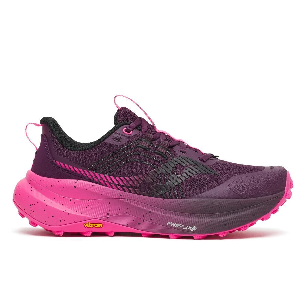 Women's Saucony Xodus Ultra 4 Eggplant/Shock lateral view