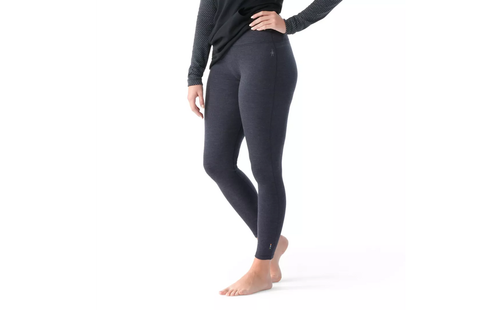 Smartwool Women's Thermal Base Layer Bottom | Black | Front/Lateral View