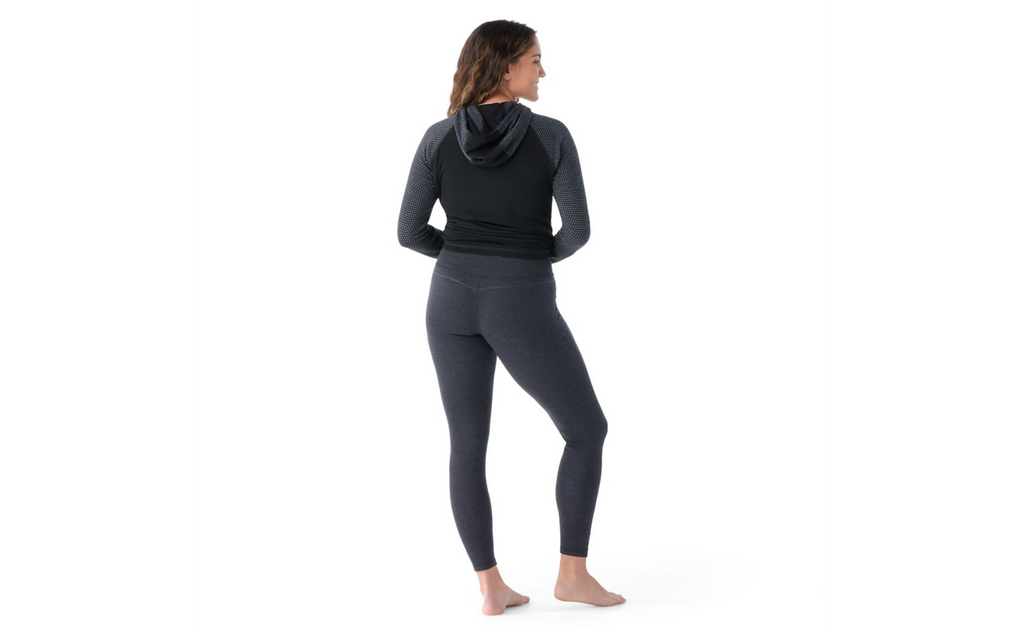 Smartwool Women's Thermal Base Layer Bottom | Black | Rear View