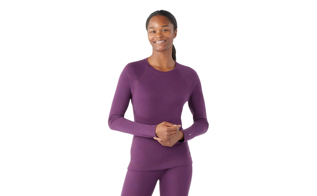 Women's Smartwool Thermal Merino Base Layer | Purple | Front View