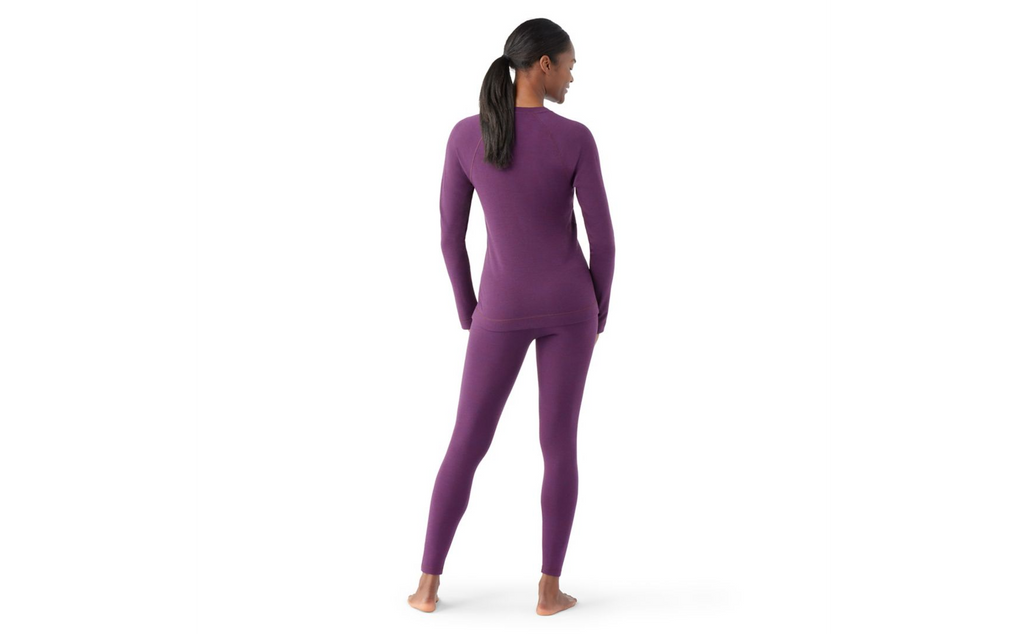 Women's Smartwool Thermal Merino Base Layer | Purple | Rear View
