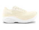 Women's Topo Atmos 2. Cream upper. White midsole. Lateral view.
