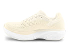 Women's Topo Atmos 2. Cream upper. White midsole. Medial view.