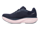 Women's Topo Atmos 2. Purple upper. Pink midsole. Medial view.