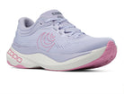 Women's Topo Aura 2. Light Purple upper. White midsole. Lateral view.