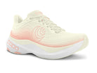 Women's Topo Athletic Aura in Cream/Rose, lateral view.