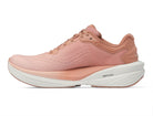 Women's Topo Phantom 4. Pink upper. White midsole. Medial view.