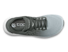 Women's Topo Phantom 4. Grey upper. White midsole. Top view.