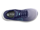 Women's Topo Phantom 4. Purple upper. White midsole. Top view.