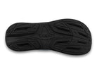 Women's Topo Phantom 4 WP. Grey upper. Black midsole. Bottom view.