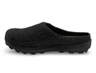 Women's Topo Athletic Revive in Black/Black, medial view.