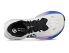 Women's Topo Specter 3. White upper. White/Teal midsole. Top view.