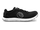 Women's Topo ST-6. Black upper. White midsole. Lateral view.