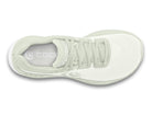 Women's Topo Ultrafly 5. Off White upper. White midsole. Top view.