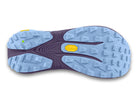 Women's Topo Vista. Light Purple upper. Purple midsole. Bottom view.
