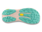 Women's Topo Vista. Light Red upper. Light Grey midsole. Bottom view.