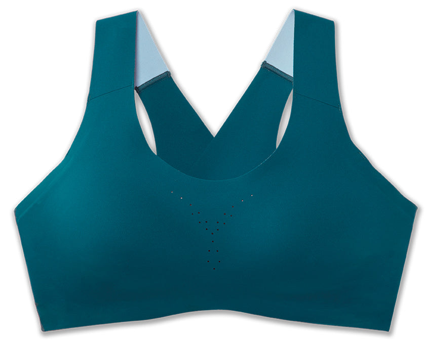 Women's Brooks Dare Crossback. Teal. Front view.
