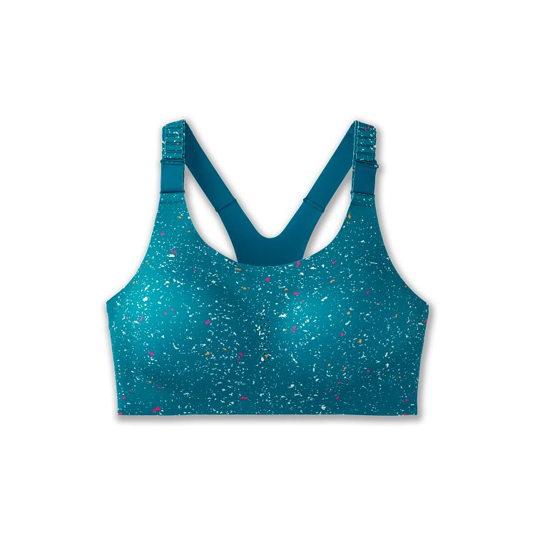 Women's Brooks Dare Racerback 2.0. Teal. Front view.